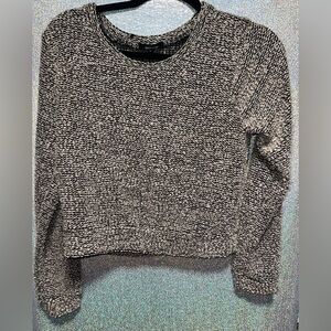 Women's Black and Cream Sweater